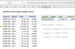 XLOOKUP With Multiple Criteria - Excel Formula | Exceljet